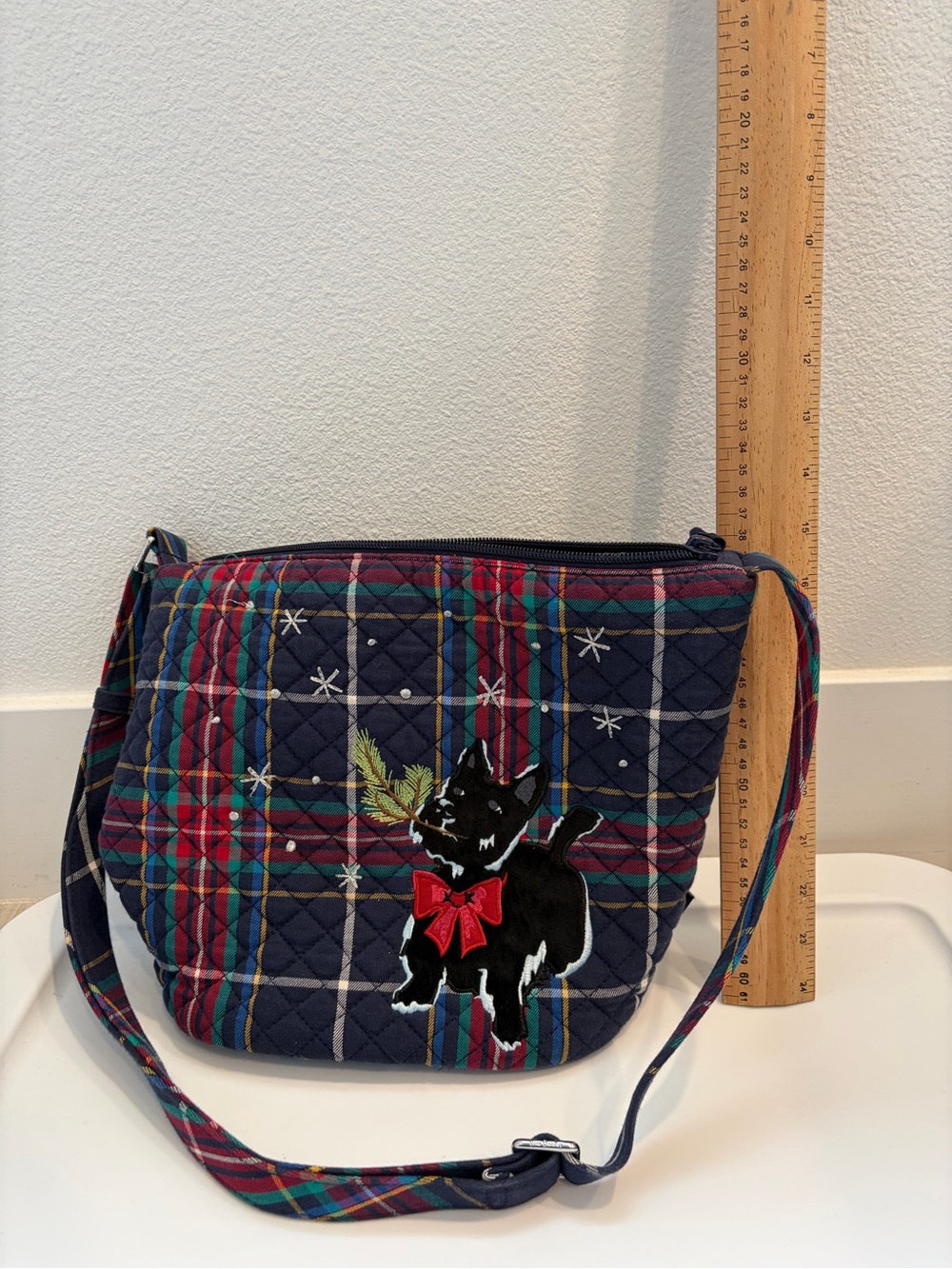 VERA BRADLEY Bucket Crossbody Bag Purse SCOTTIE DOGS